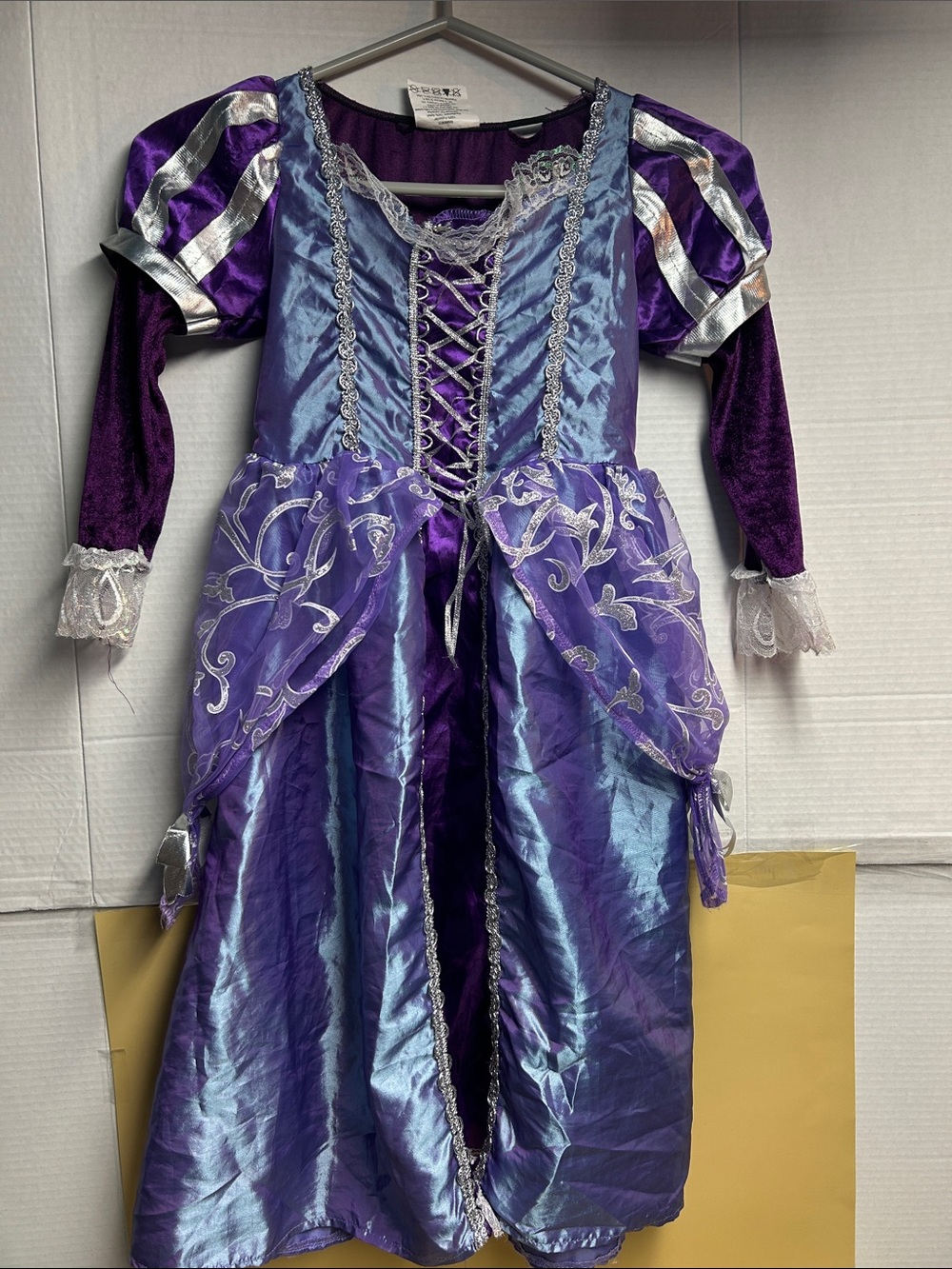 Purple and Silver Girls Princess Dress Costume 3-4 years